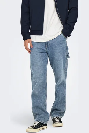 Only & Sons Onsedge Mellemhøj Talje Straight Fit Jeans