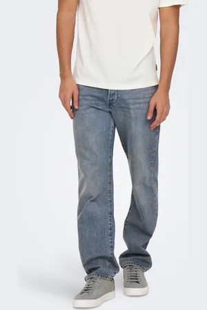 Only & Sons Onsedge Mellemhøj Talje Straight Fit Jeans
