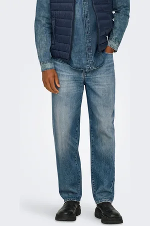 Only & Sons Onsedge Mellemhøj Talje Straight Fit Jeans