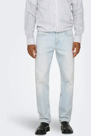 Only & Sons Onsedge Mellemhøj Talje Straight Fit Jeans