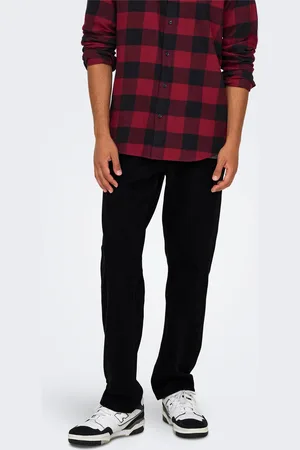 Only & Sons Onsedge Mellemhøj Talje Straight Fit Jeans