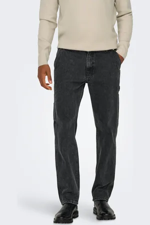 Only & Sons Onsedge Mellemhøj Talje Straight Fit Jeans