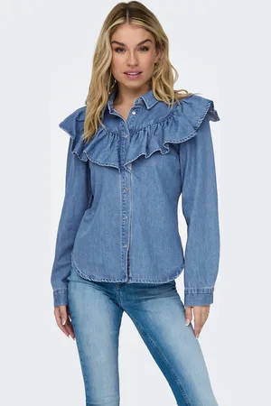 ONLY Onlindigo Denim-skjorte