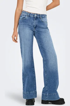 ONLY Onlruelle Mid Waist Wide Fit Jeans