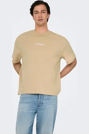 Only & Sons Oversized Fit O-hals Sænkede Skuldersømme T-shirt