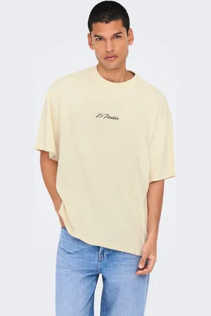 Only & Sons Oversized Fit O-hals Sænkede Skuldersømme T-shirt