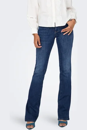 ONLY Onlann Mellemhøj Talje Flared Fit Jeans