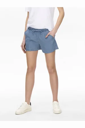 ONLY Onlpema Mellemhøj Talje Relaxed Fit Denim-shorts