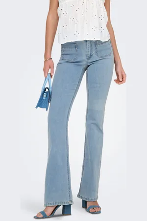 ONLY Onlwauw Høj Talje Flared Fit Jeans
