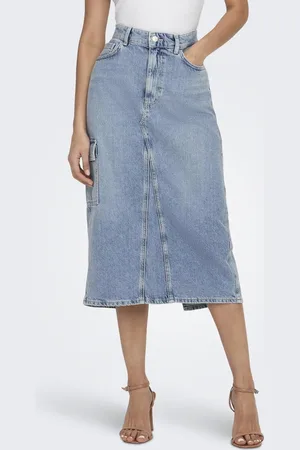 ONLY Onlelena Denim-nederdel