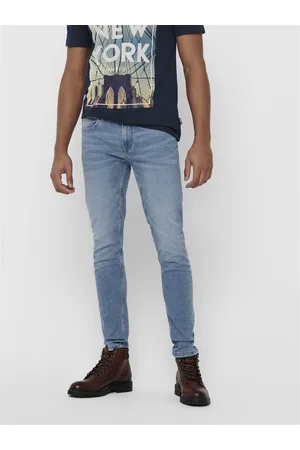 Only & Sons Onswarp Normal Talje Skinny Fit Jeans