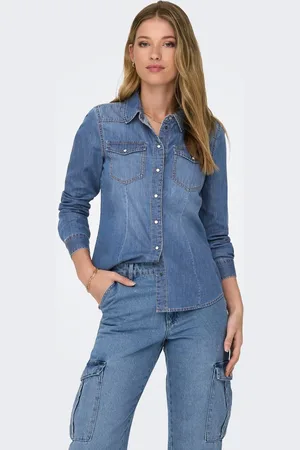 ONLY Onlalexa Denim-skjorte