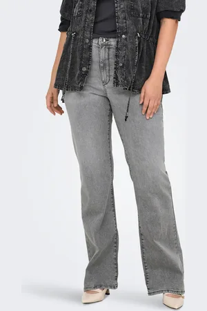 ONLY Carlush Mellemhøj Talje Retro Flared Fit Jeans