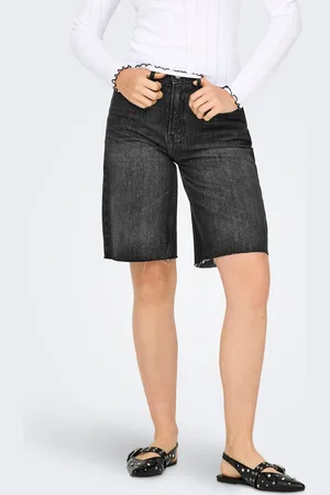 ONLY Onlcaro Mellemhøj Talje Loose Fit Denim-shorts