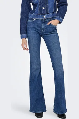 ONLY Onlcheryl Mellemhøj Talje Flared Fit Jeans
