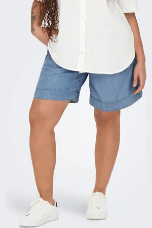 ONLY Carsundance Høj Talje Loose Fit Denim-shorts