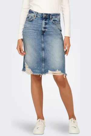 ONLY Onlmika Denim-nederdel