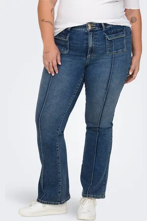 ONLY Carsally Mellemhøj Talje Flared Fit Jeans