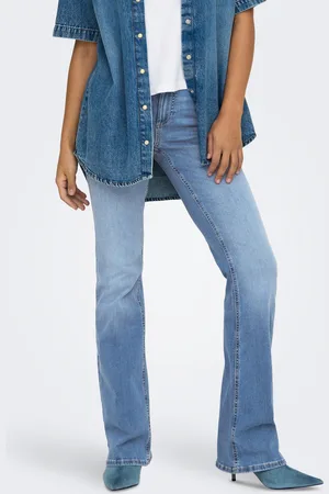 ONLY Onlblush Mellemhøj Talje Flared Fit Jeans