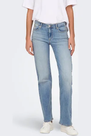 ONLY Onlblush Mellemhøj Talje Straight Fit Jeans