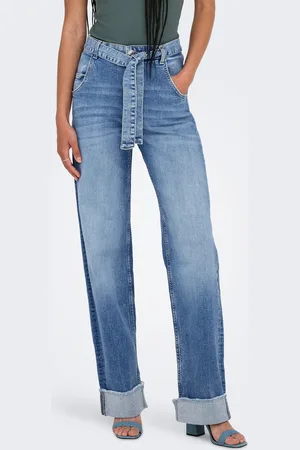 ONLY Onlzaddie Høj Talje Wide Leg Fit Jeans