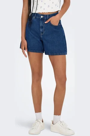 ONLY Onlvenus Høj Talje Mom Fit Denim-shorts