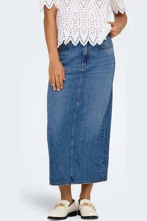 ONLY Onllumi Denim-nederdel