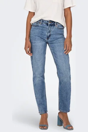 ONLY Onlemily Høj Talje Straight Fit Jeans