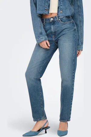 ONLY Onlemily Høj Talje Straight Fit Jeans