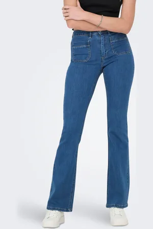 ONLY Onlwauw Høj Talje Flared Fit Jeans