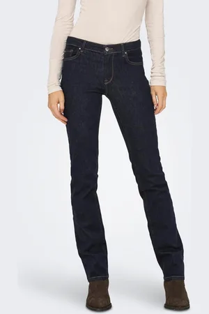 ONLY Onlalicia Mellemhøj Talje Straight Fit Jeans