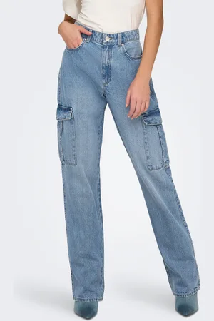 ONLY Onlriley Høj Talje Straight Fit Jeans