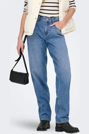ONLY Onllumi Mellemhøj Talje Mom Fit Jeans
