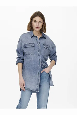 ONLY Onlkasia Denim-skjorte