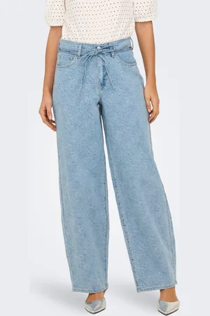ONLY Onlgianna Mellemhøj Talje Straight Fit Jeans