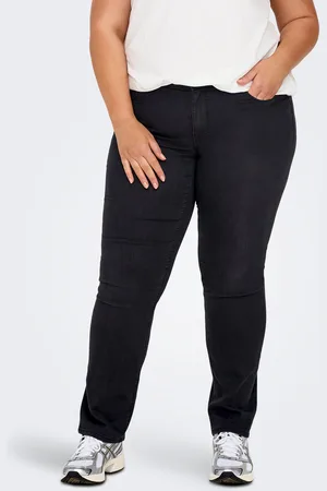 ONLY Carhiris Mellemhøj Talje Straight Fit Jeans