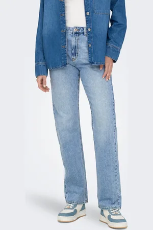 ONLY Onlbillie Høj Talje Straight Fit Jeans