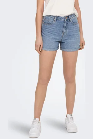 ONLY Onlphine Høj Talje Regular Fit Denim-shorts