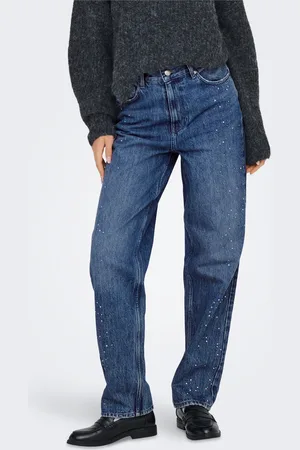 ONLY Onlrobyn Høj Talje Straight Fit Jeans
