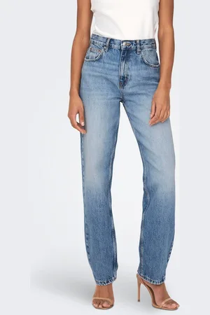 ONLY Onlrobyn Høj Talje Straight Fit Jeans