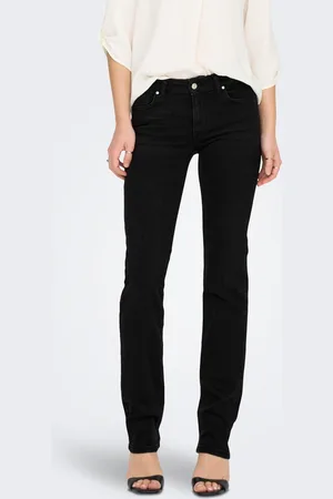 ONLY Onlalicia Mellemhøj Talje Straight Fit Jeans