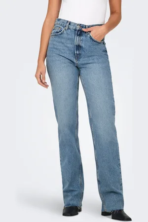 ONLY Onlriley Høj Talje Straight Fit Jeans