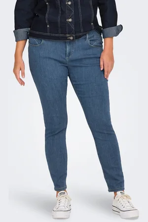 ONLY Caranna Mellemhøj Talje Skinny Fit Jeans