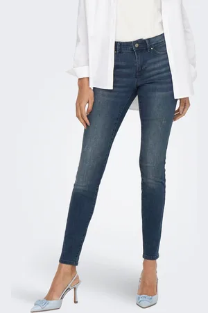 ONLY Onlwauw Mellemhøj Talje Skinny Fit Jeans