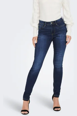 ONLY Onlwauw Mellemhøj Talje Skinny Fit Jeans
