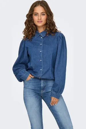 ONLY Onlrocco Denim-skjorte