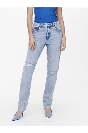 ONLY Onlscarlett Høj Talje Straight Fit Jeans
