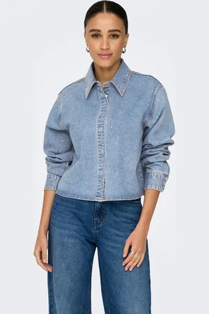 ONLY Onlmaggiemay Denim-skjorte