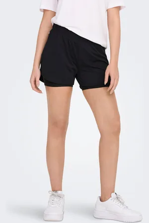 ONLY Onpmila-2 Mellemhøj Talje Loose Fit Træningsshorts