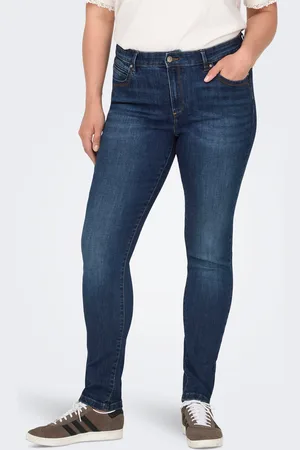 ONLY Carkarla Mellemhøj Talje Skinny Fit Jeans